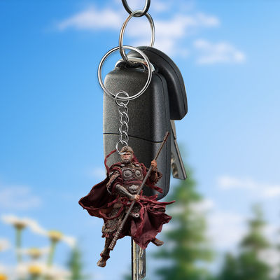 Προσαρμοσμένο χρώμα Wukong Keychain Μαύρο ακρυλικό 2D επίπεδο μενταγιόν για σακίδιο αυτοκίνητο υπολογιστή
