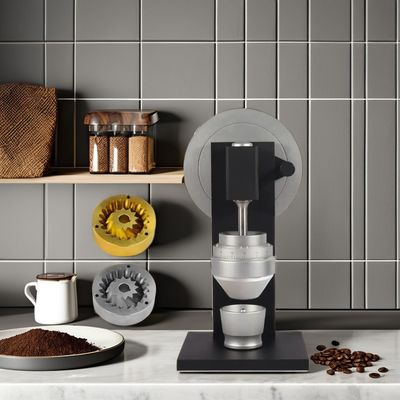 Μαύρο Ιταλικό Επαγγελματικό 83mm Burr Heavy Duty Αλουμινίου Σώμα Εγχειρίδιο Σκοπτήρας Espresso Χέρι Σκοπτήρας Καφέ