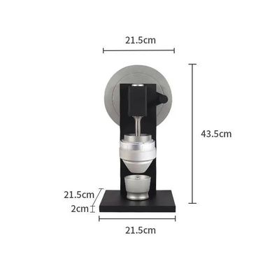 Μαύρο Ιταλικό Επαγγελματικό 83mm Burr Heavy Duty Αλουμινίου Σώμα Εγχειρίδιο Σκοπτήρας Espresso Χέρι Σκοπτήρας Καφέ