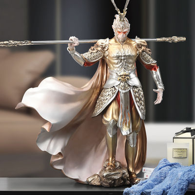 Κοσμήματα Μαύρη Μυθολογία Wukong Χρυσό Κροσέ Γραφείο Φωτογραφία Μαϊμού Βασιλιάς εναντίον Βούδα TV Καμπίνα Διακόσμηση