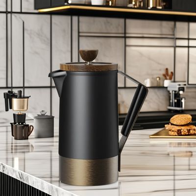 Αρχικό Σχέδιο DHPO Deluxe Κεραμική Γαλλική Πρέσα 350ml Ατσάλινο Καφέ Τσάι Σετ