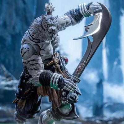 Προσαρμοσμένο μέγεθος Maestro Union 1/12 Scale Furay Planet Blade Master Weng Tiger Action Figure Λευκή έκδοση