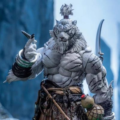 Σύγχρονο Στυλ Σχεδιασμού 1/12 Κλίμακα Maestro Union Furay Planet Blade Master Weng Tiger Λευκή έκδοση ρητίνη