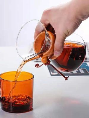 Όλο-σε-ένα 800ml γυάλινη σταγόνα καφετιέρα και σερβιτόρα με ατσάλινο βραστήρα