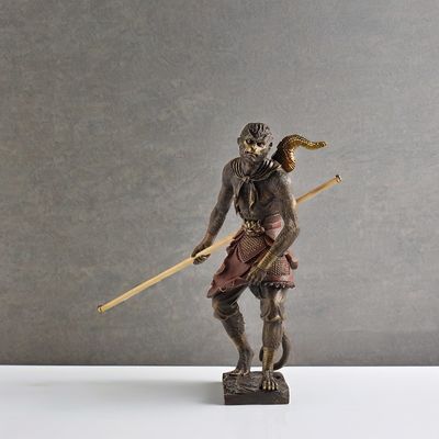 Προσαρμοσμένο μέγεθος Χύσιμο αποκλειστικό Προσαρμοσμένο μέγεθος Μαύρος Μύθος 3D άγαλμα Wukong για διακόσμηση