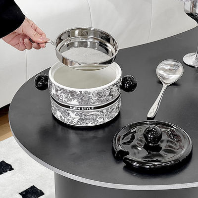 Βίντετζ Pinellia Flower Κερματικό Κούπελο Αμερικανικού Στυλ και Μικροκυματοκύκλωμα δοχείο τροφίμων