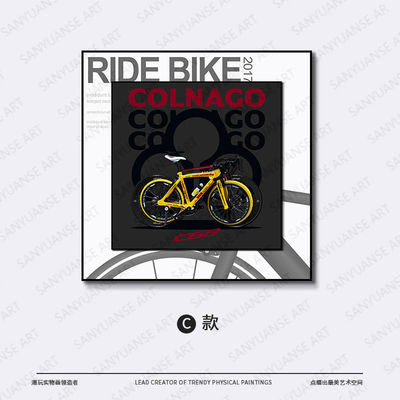 Σπίτι Γραφείο Διακόσμηση ξενοδοχείων Σύγχρονο Ρετρό Ποδήλατο Κρεμαστική Τέχνη Τείχους με Κρυστάλλινη Τυφελογραφία