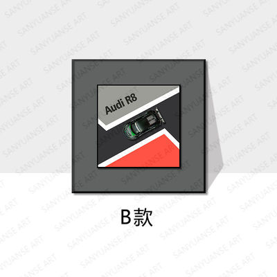 Ειδική επετείου καινοτόμος τοιχογραφία από κράμα αυτοκινήτου κρεμασμένο τοίχο τέχνη για το υπνοδωμάτιο των παιδιών