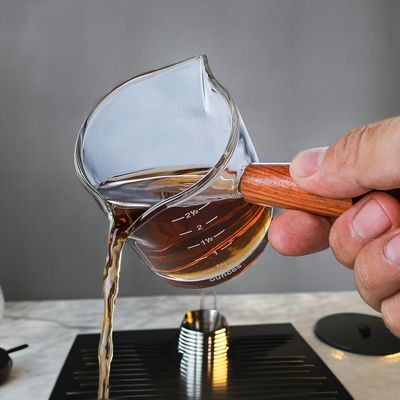 Δύο στόματα Μικρό ποτήρι γάλα σκεύος σκεύος με κάλυμμα Διαφανές ποτό τύπου Καφέ τσάι σετ