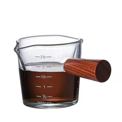 100 ml Διαφανές ποτήρι μέτρησης γυαλιού βοροσιλικίου με καπάκι με μινιμαλιστικό στυλ σχεδιασμού