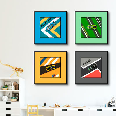 Ηλεκτρικό διασυνοριακό ηλεκτρονικό εμπόριο τοιχογραφία με μεταμοντέρνο ύφος για το παιδικό υπνοδωμάτιο