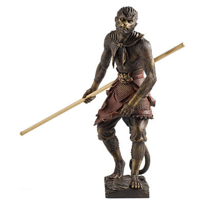 Προσαρμοσμένο Μαύρος Μύθος Wukong Αγάλμα Θρύλοι χαρακτήρες Παιχνίδι Μαιμούδες Αγάλματα 3d Desktop Art