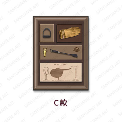 Σύγχρονη Ρετρό Still Life Pattern Ιπποτική τοιχογραφία Δημιουργικά οικοδομικά μπλοκ