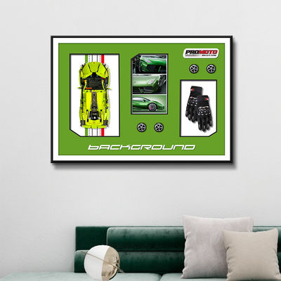 Στυλ σύγχρονης τέχνης σχεδιασμού 3D Κρυστάλλινο γυαλί τοιχογραφία για το διεθνές ηλεκτρονικό εμπόριο