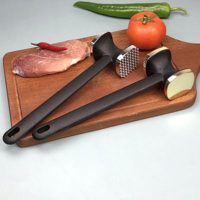 Εγχειρίδιο εργαλείο κουζίνας για τέλεια τρυφερές μπριζόλες κράμα ψευδαργύρου και πλαστικό σφυρί κρέατος
