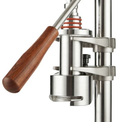 Οικιακή καφετιέρα με μαύρο λογότυπο λέιζερ Espresso Barista εργαλεία και μετρητή πίεσης