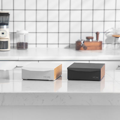 Λευκό σύγχρονο σχεδιασμό Espresso καφέ Knock Box ξύλινο πλαίσιο μεταλλικό αλουμίνιο