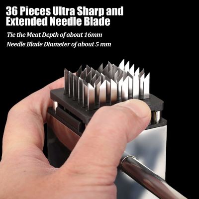 36-Blade Ατσάλινο Ελαφροποιητή κρέατος για BBQ μπριζόλα και γαλοπούλα επαγγελματική ποιότητα