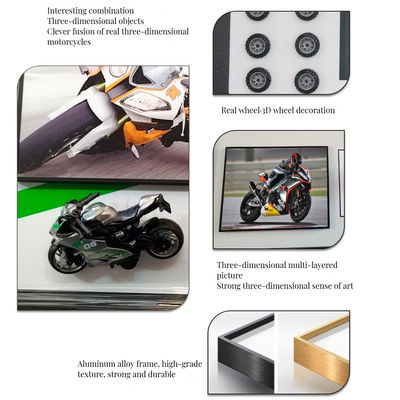 Σύγχρονο σχέδιο Τριδιάστατο πραγματικό αντικείμενο Διακοσμητική ζωγραφική για το παιδικό υπνοδωμάτιο