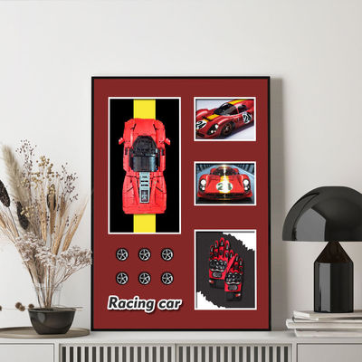 Εύκολο κρεμασμένο τρισδιάστατο μπλοκ αυτοκίνητο καναπέ Φόντο τοιχογραφία για τους λάτρεις της τέχνης