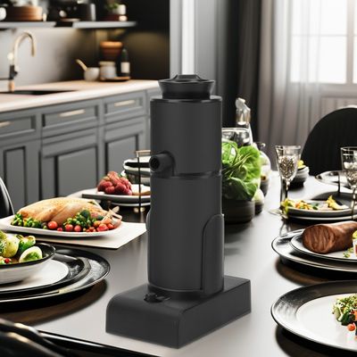 Μαύρη Μοντεματική κουζίνα Καπνιστό όπλο για καπνιστές απολαύσεις Σκευάσματα Τυπογραφία πιρούνια