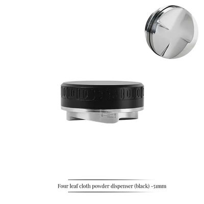 Έσπρεσο Τεσσάρων Γωνιών Μπίβελ Barista εργαλείο 53mm 58mm ανοξείδωτο χάλυβα Καφέ κόκκους
