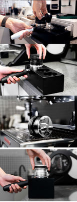 Χάλυβα από ανοξείδωτο χάλυβα διπλό κεφάλι Espresso Dispensing Straightener εργαλείο για καφέ Tampers