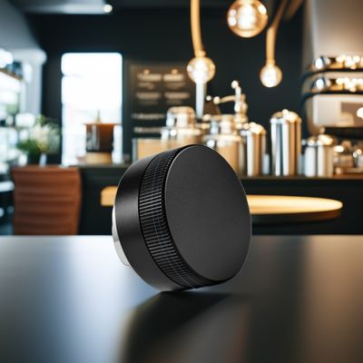 Ασημένιο μεταλλικό ποτήρι espresso ρυθμιζόμενου βάθους για οικολογικά φιλική ισοπέδωση της μύλης καφέ