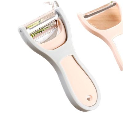 Εργονομικό Αντιγλιστριστικό Κουμπί 2 σε 1 Καρτόφιλο Καρότο Peeler Ατσάλινο εργαλείο για το κόψιμο φρούτων και λαχανικών