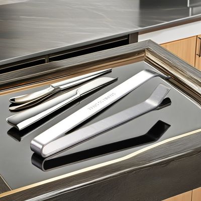 Πινέζα απομάκρυνσης οστών ψαριού από ανοξείδωτο χάλυβα και εργαλείο ζεύξης από μπαμπού για σκεύη μελαμίνης