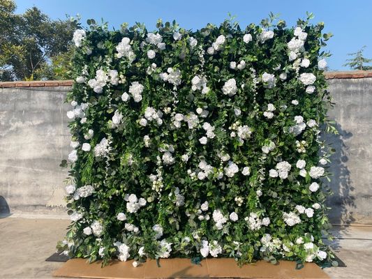Ημέρα της Μητέρας και Γάμος Αυτοκινήτου 3D Υφάσματα Φλωρικές τοιχογραφίες με ρεαλιστικά πράσινα φυτά