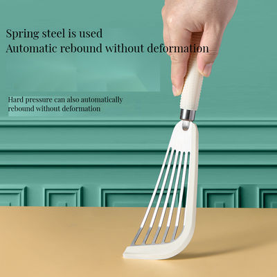 Μη κολλητικές κατσαρόλες Ανακατευτές Σιλικόνιο ψάρι ζαμπόν Τέρνερ Σπατούλα με πλαστικό λαβή