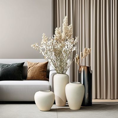 Σπίτι Ξενοδοχείο Εστιατόριο Διακοσμητική προφορά Σύγχρονο κινέζικο κεραμικό βάζο με χρυσωπική επίστρωση