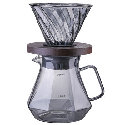 Μεταλλικός τύπος βροσιλικωμένου γυαλιού Espresso Coffee Server για φιλικό προς το περιβάλλον ανθεκτικό στη θερμότητα