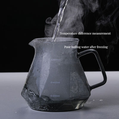 400 ml High Borosilicate Glass Espresso Pour Καφέ Σερβερ Ανθεκτικότητα στη θερμότητα Κύπελλο σταγόνα