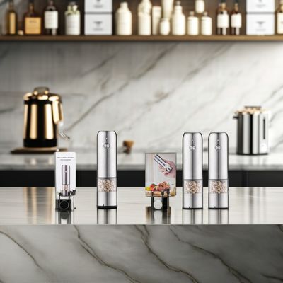 Αλμυρόπιπερα με κεραμικό πυρήνα από ανοξείδωτο χάλυβα