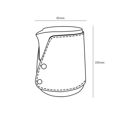 Ατσάλι από ανοξείδωτο χάλυβα 304 Σφουγγάρι για καφέ γάλα latte τέχνη και βιώσιμη Barista
