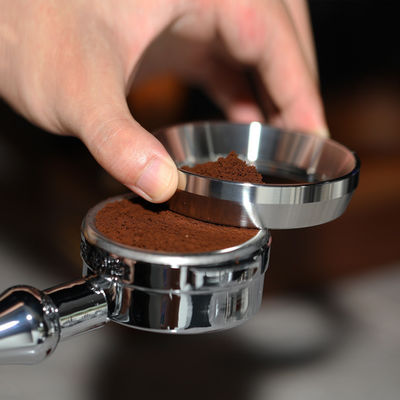 51/53/58mm Ασημένιο Δασοποιητικό Δαχτυλίδι Φορητή Περιβαλλοντικά φιλική λακκούβα για την ακριβή δοσολογία καφέ