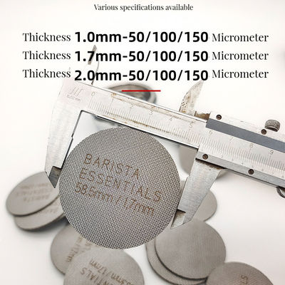 Εμπορικός αγοραστής με αποθεματισμένο 1.7mm από ανοξείδωτο χάλυβα Espresso Puck Screen για λύσεις B235B