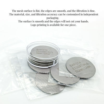 1.7mm Stainless Steel Coffee Puck Screen για φιλικό προς το περιβάλλον φίλτρο φίλτρου μηχανής Espresso