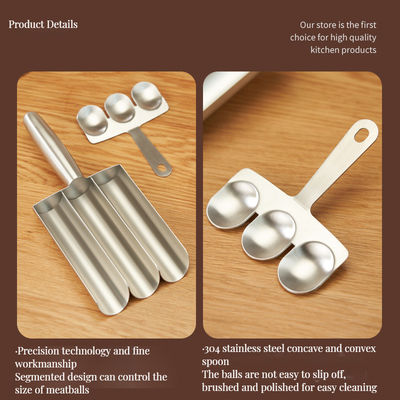 Εύκολο μαγείρεμα στο σπίτι με το BAMBOO Fish Ball Maker Set και το Non-Stick Manual Spoon