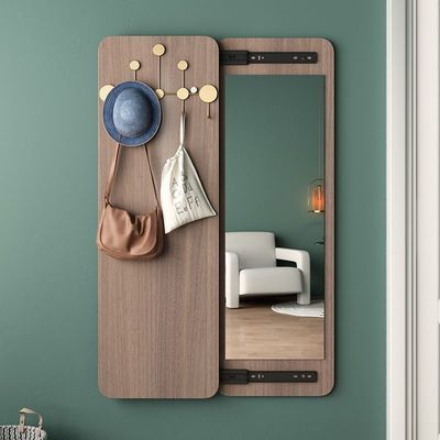 Στυλ σχεδιασμού τοίχου σύγχρονο DIY κρεμαστό ράφι για γάντζους με τρύπα για αποθήκευση ξύλου