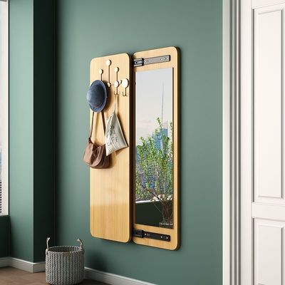 Στυλ σχεδιασμού τοίχου σύγχρονο DIY κρεμαστό ράφι για γάντζους με τρύπα για αποθήκευση ξύλου