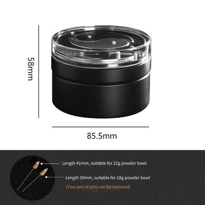 Μαύρο 7 βελόνες 0.4mm WDT Espresso καφέ Διανομέα εργαλείο Τσάι καφέ βελόνα Διανομέα εργαλείο WDT