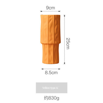 Δημιουργική λευκή διάταξη γλάστρου Σύγχρονο κεραμικό βάζο για επιτραπέζια διακόσμηση