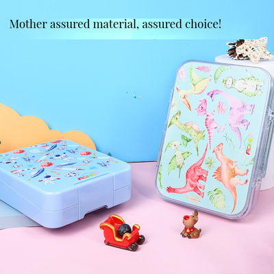 Συσκευή τροφίμων Κουτί μεσημεριανού γεύματος 1300ml χωρητικότητα Απαλλαγμένο από BPA πλαστικό 3 διαμερίσματα