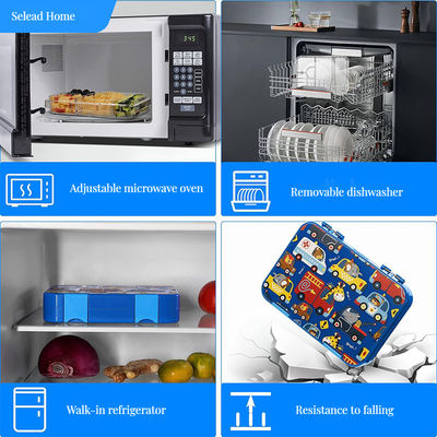 6 Μίνι μικροκυμάτων και ψυγείο κλειδωτό κουτί με γεύμα για αποθήκευση τροφίμων