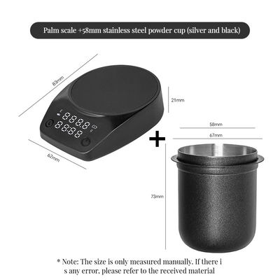 Υψηλής ακρίβειας ζυγαριά καφέ ABS με χρονοδιακόπτη και φόρτιση τύπου C για το χαρακτηριστικό BAMBOO Stocked