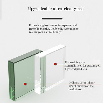 Ξενοδοχείο Σπίτι Διακόσμηση μπάνιου Τελικό στρογγυλό σχεδιασμό Μεταλλικό φωτοφρέμα καθρέφτη για έπιπλα