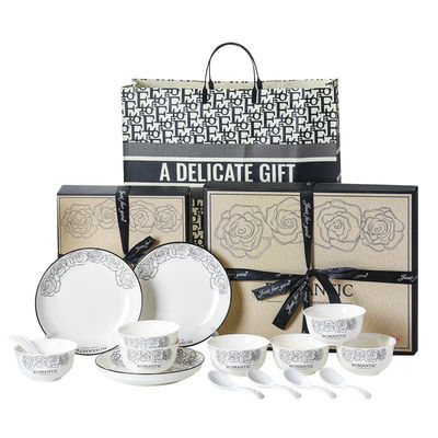 Προσαρμοσμένο Cartoon Decal Print Stoneware Dinnerware Sets για το σπίτι Ξενοδοχείο Εστιατόριο